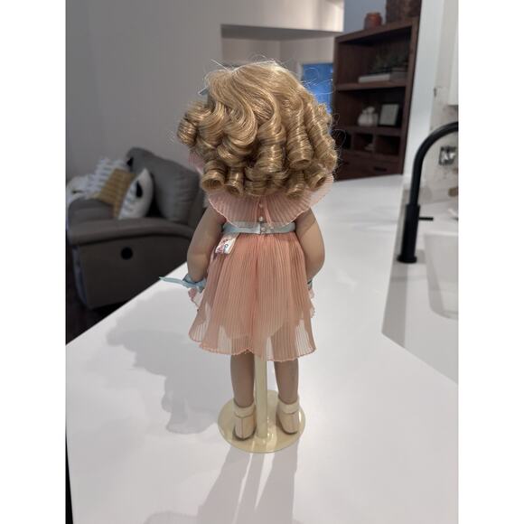 Danbury Mint Shirley Temple "The Worlds Darling" Porcelain Doll Pink Dress Book - Picture 8 of 16